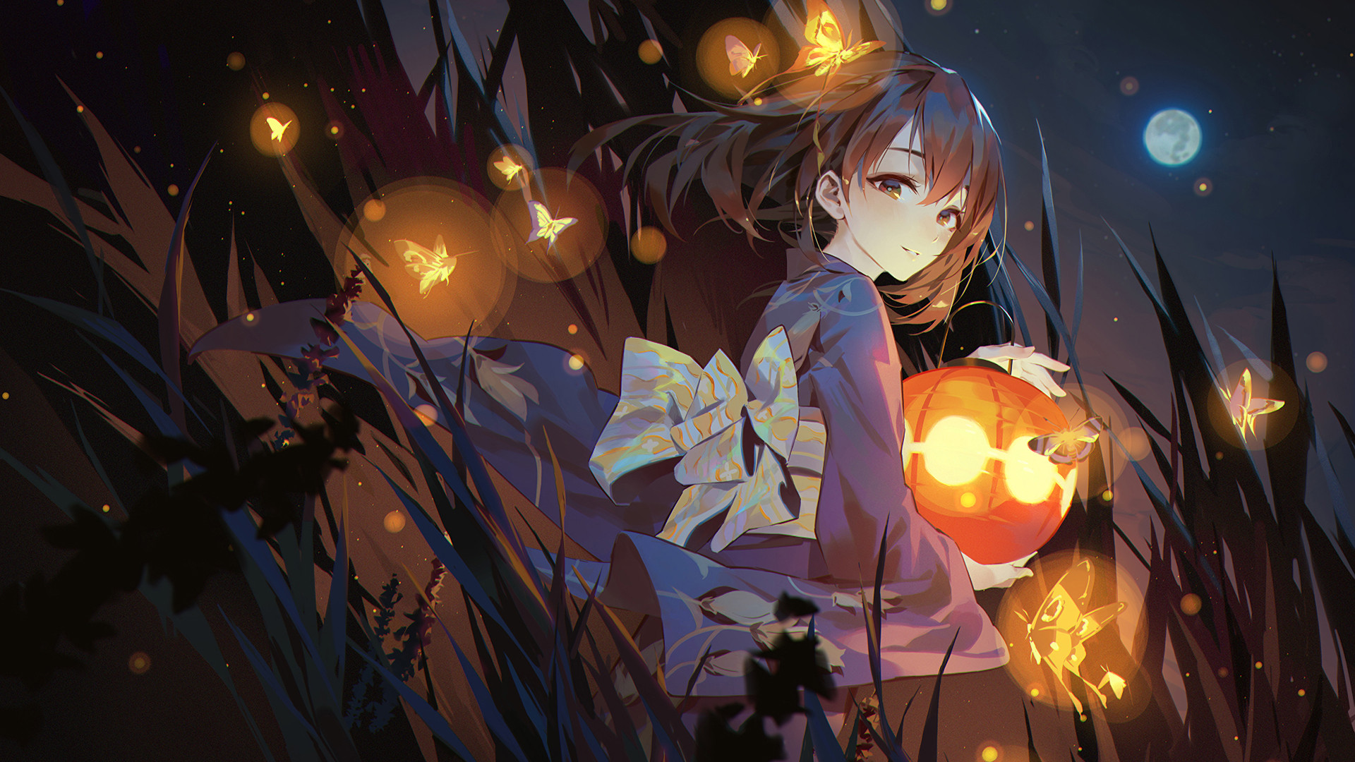 二次元少女動漫高清桌面壁紙_電腦主題網