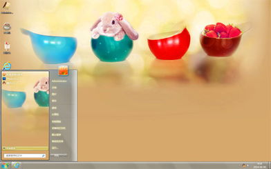 可愛萌兔電腦主題 煥新你的數字空間
