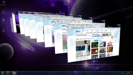 探索黑紫星際 科技與神秘的電腦主題設計